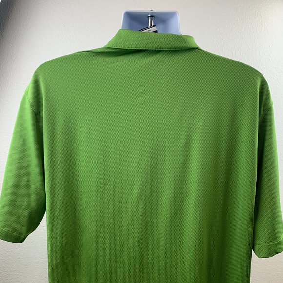 Nike Golf Polo Golf Men Casual Shirt Sz L Solid Gr - Picture 4 of 6